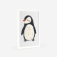 Poster de um pinguim preto e branco, perfeito para decoração de quartos de bebé e crianças. 4